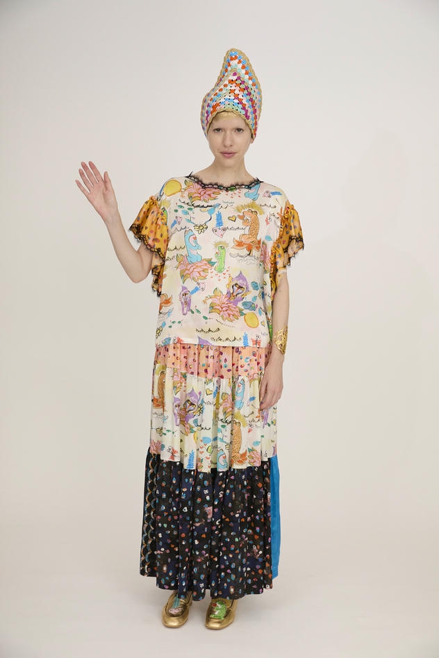 YOMIGAERU BLOUSE 詳細画像 light blue 5