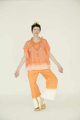 PETIT FROG EMBROIDERY DYED BLOUSE 詳細画像