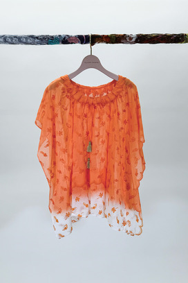 PETIT FROG EMBROIDERY DYED BLOUSE 詳細画像