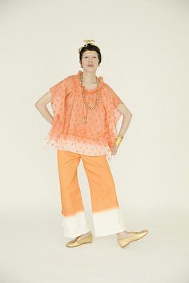 PETIT FROG EMBROIDERY DYED BLOUSE 詳細画像