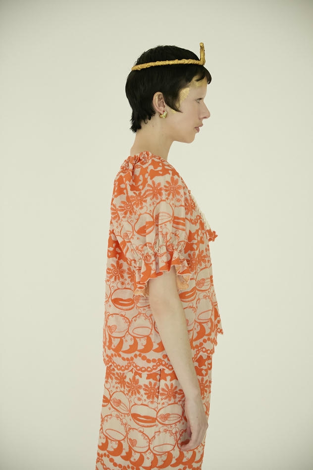 BLING FROG LACE BLOUSE 詳細画像 turquoise 6