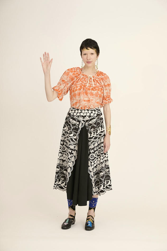 BLING FROG LACE BLOUSE 詳細画像 turquoise 8