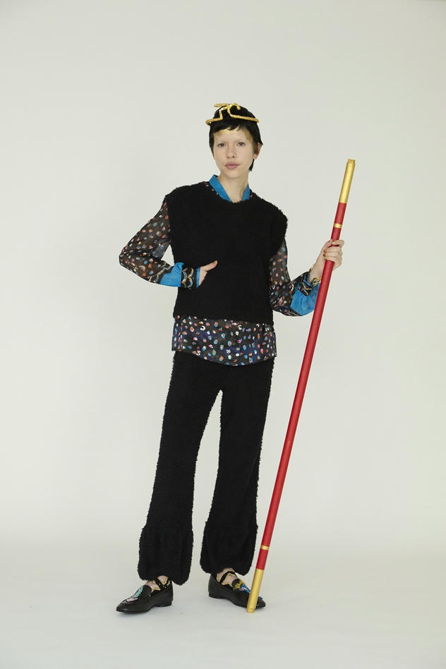 FLUFFY COTTON PANTS 詳細画像 black 7