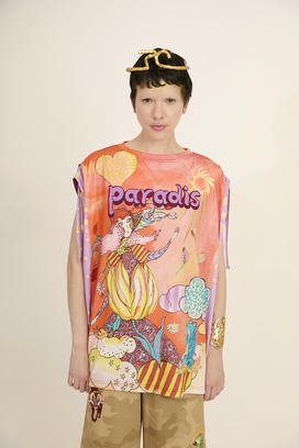 BLOOM GIRL GARDEN PRINT T-SHIRT