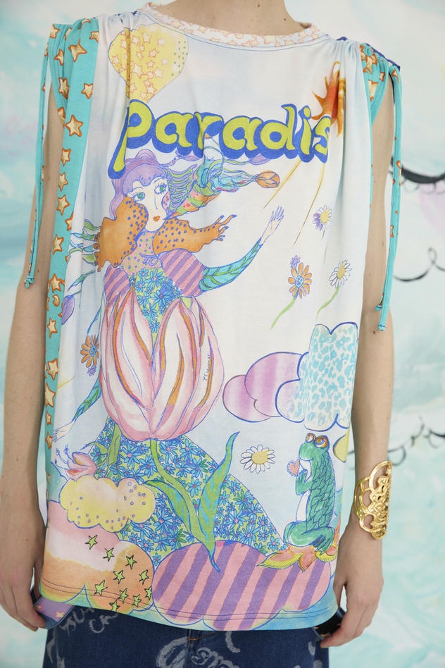 BLOOM GIRL GARDEN PRINT T-SHIRT 詳細画像 orange 10