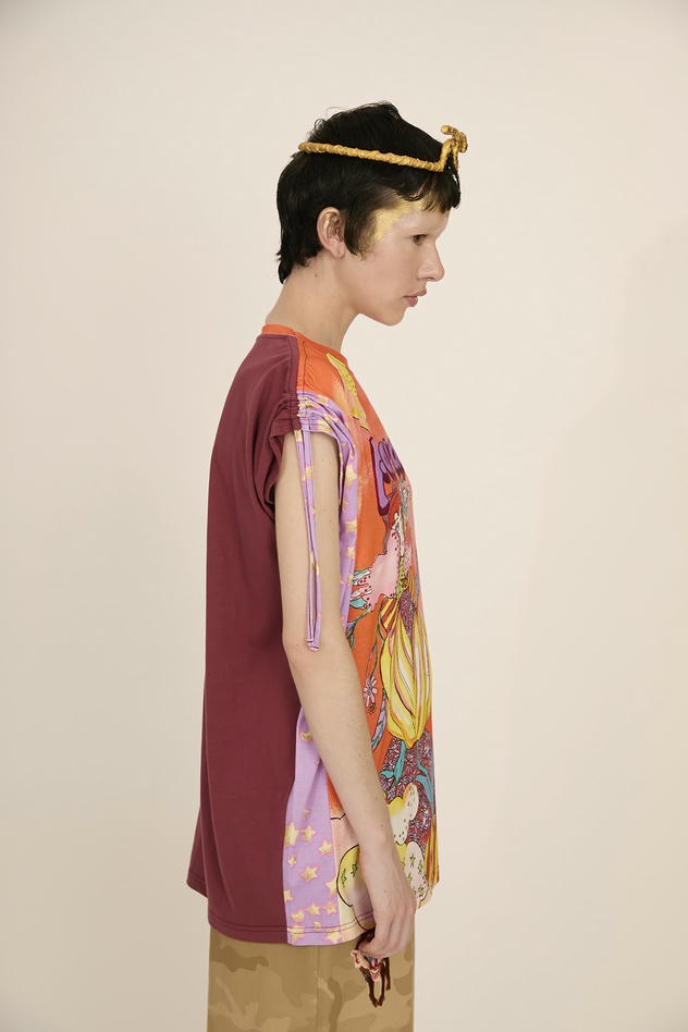 BLOOM GIRL GARDEN PRINT T-SHIRT 詳細画像 orange 6