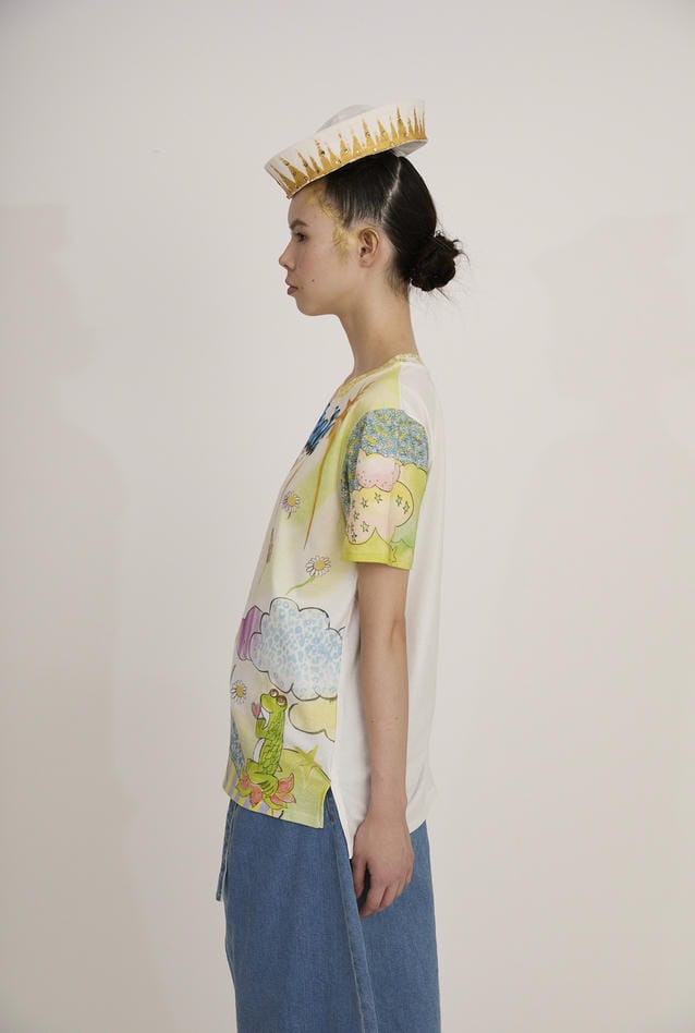 BLOOM GIRL GARDEN PRINT T 詳細画像 orange 3