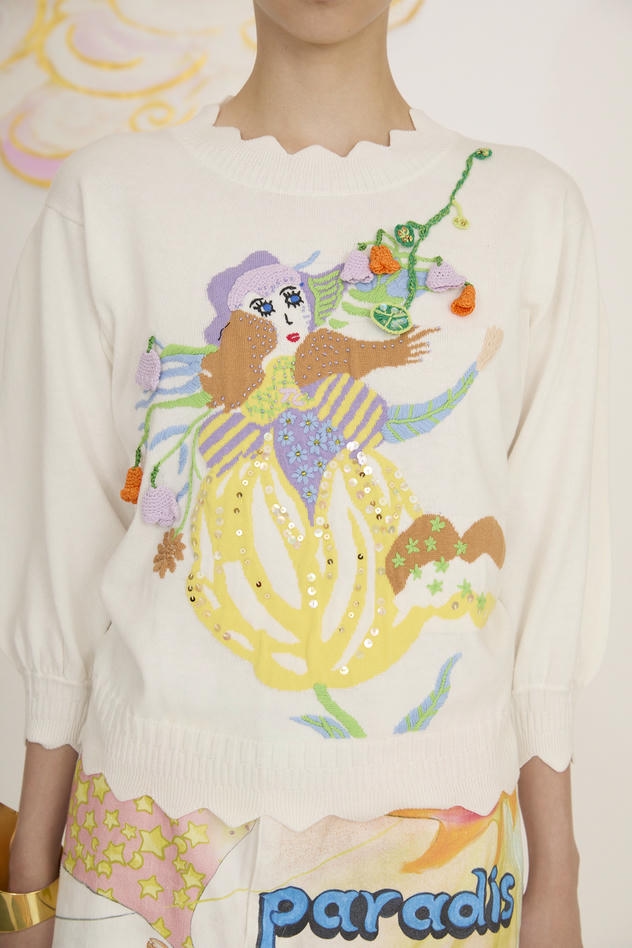 BLOOM GIRL KNIT 詳細画像 off white 2