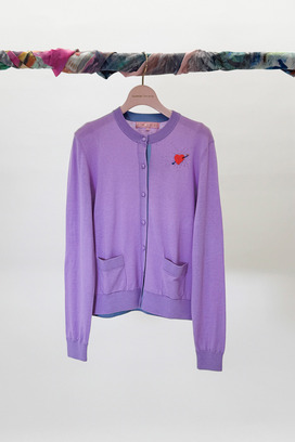 SILK COTTON KNIT CARDIGAN 詳細画像