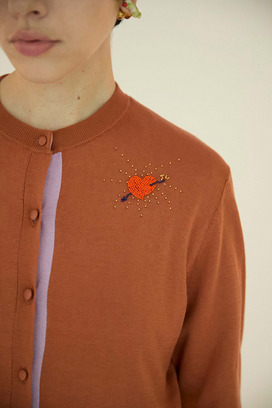 SILK COTTON KNIT CARDIGAN 詳細画像