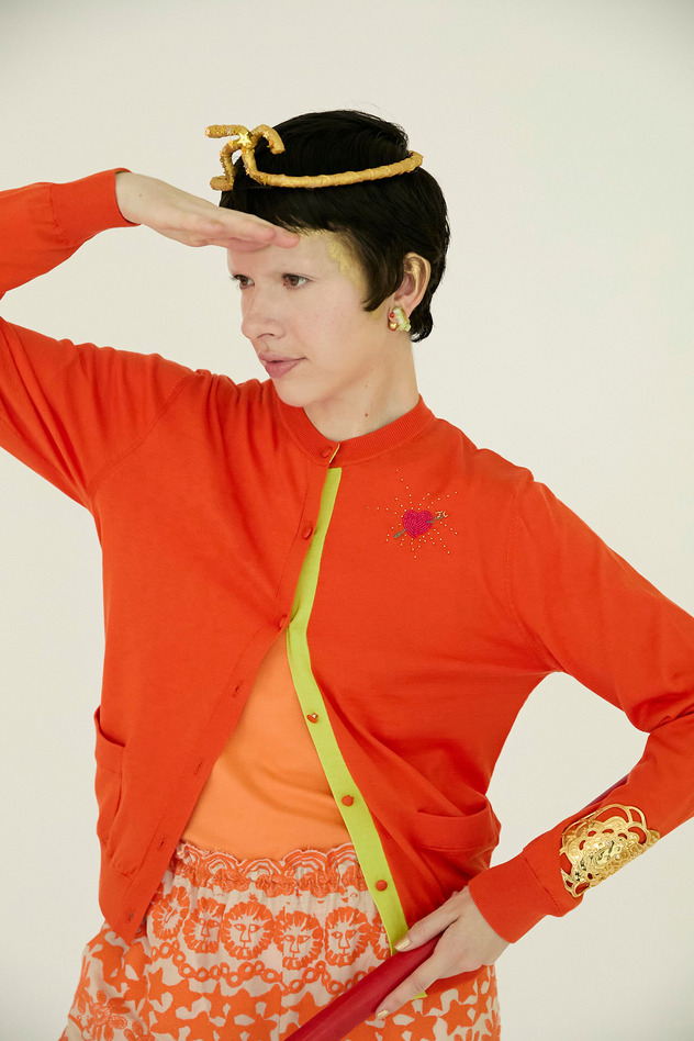 SILK COTTON KNIT CARDIGAN 詳細画像 lavender 1