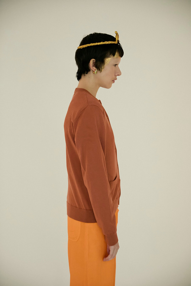 SILK COTTON KNIT CARDIGAN 詳細画像 lavender 10