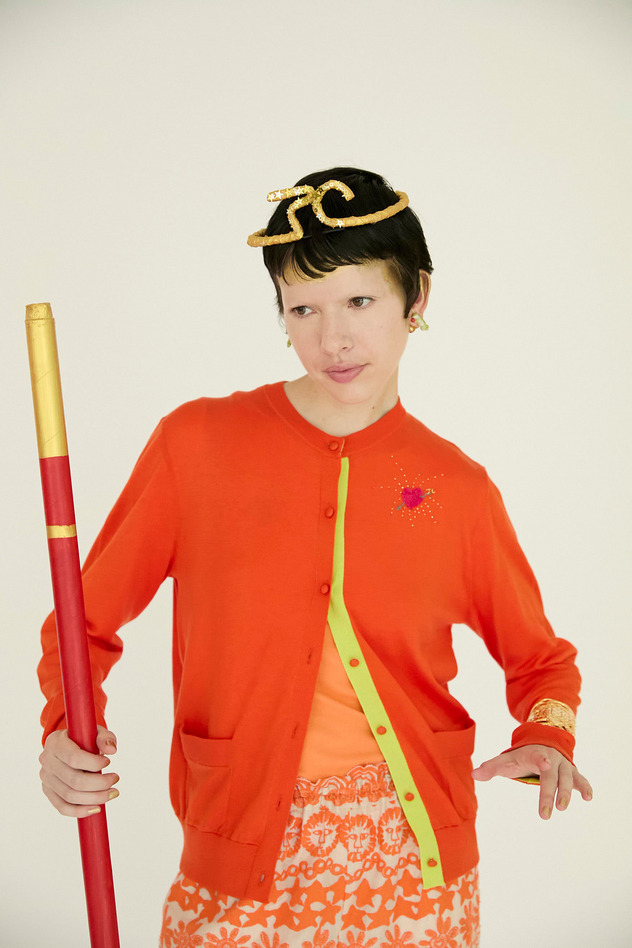 SILK COTTON KNIT CARDIGAN 詳細画像 lavender 2