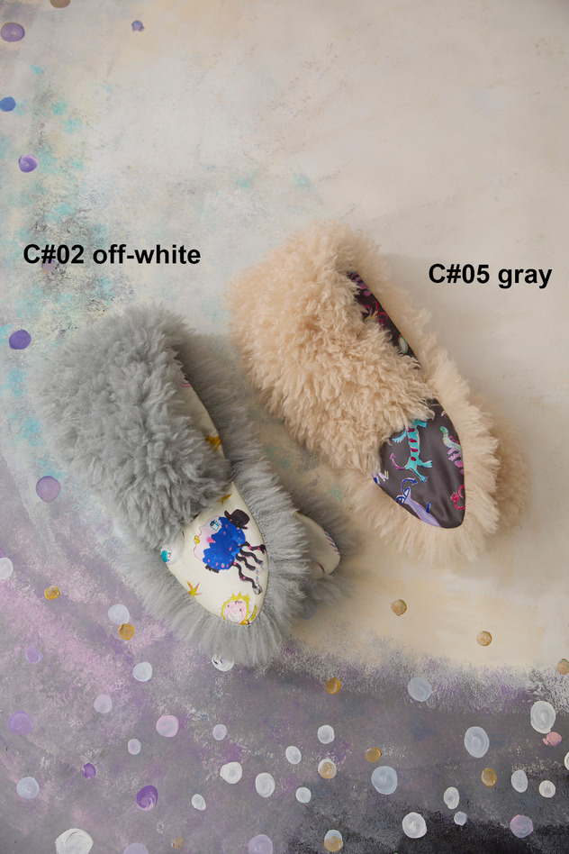 98.Space walk fur Muffler 詳細画像 off white 1