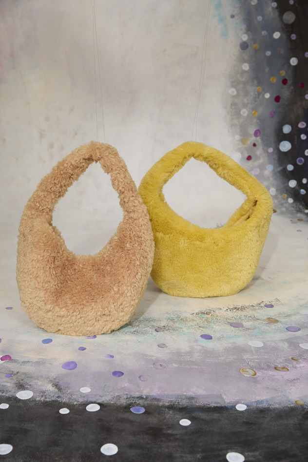 95.Fur cat bag 詳細画像 yellow 2