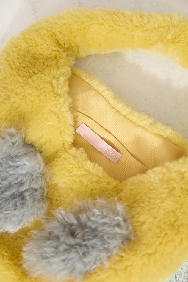 95.Fur cat bag 詳細画像 yellow 8