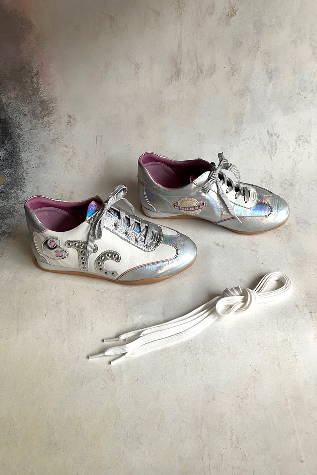 127.TC Sneaker 詳細画像 silver&times;off white 20