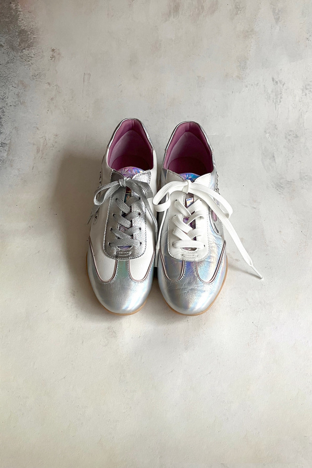 127.TC Sneaker 詳細画像 silver&times;off white 21