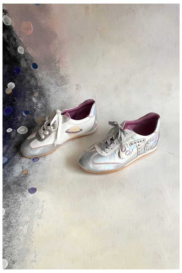 127.TC Sneaker 詳細画像 silver&times;off white 26