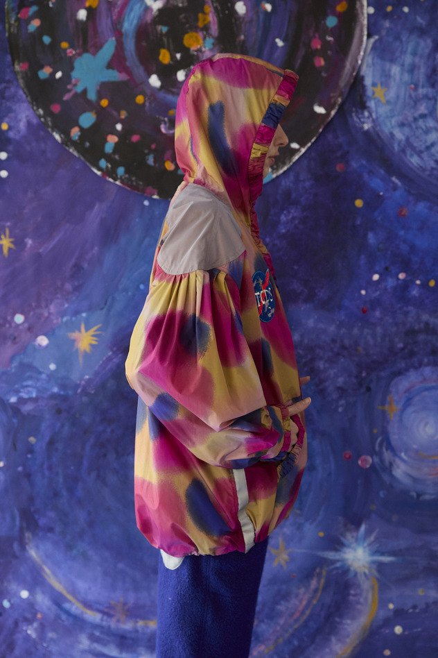 16.Melting colors print Blouson 詳細画像 pink 8