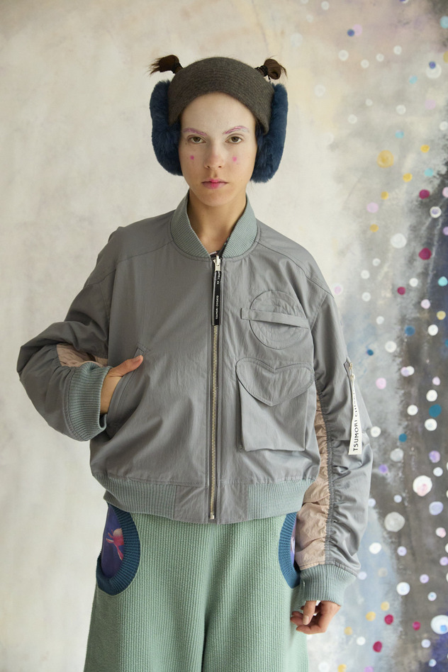 125.Space Walk Silk Blouson 詳細画像 cream 11