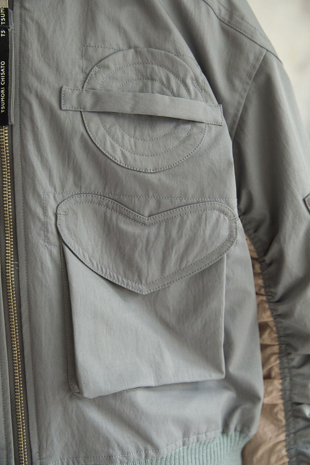 125.Space Walk Silk Blouson 詳細画像 cream 12