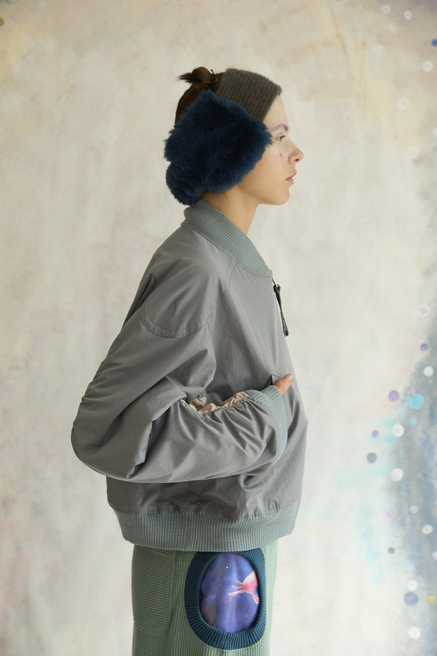 125.Space Walk Silk Blouson 詳細画像 cream 16