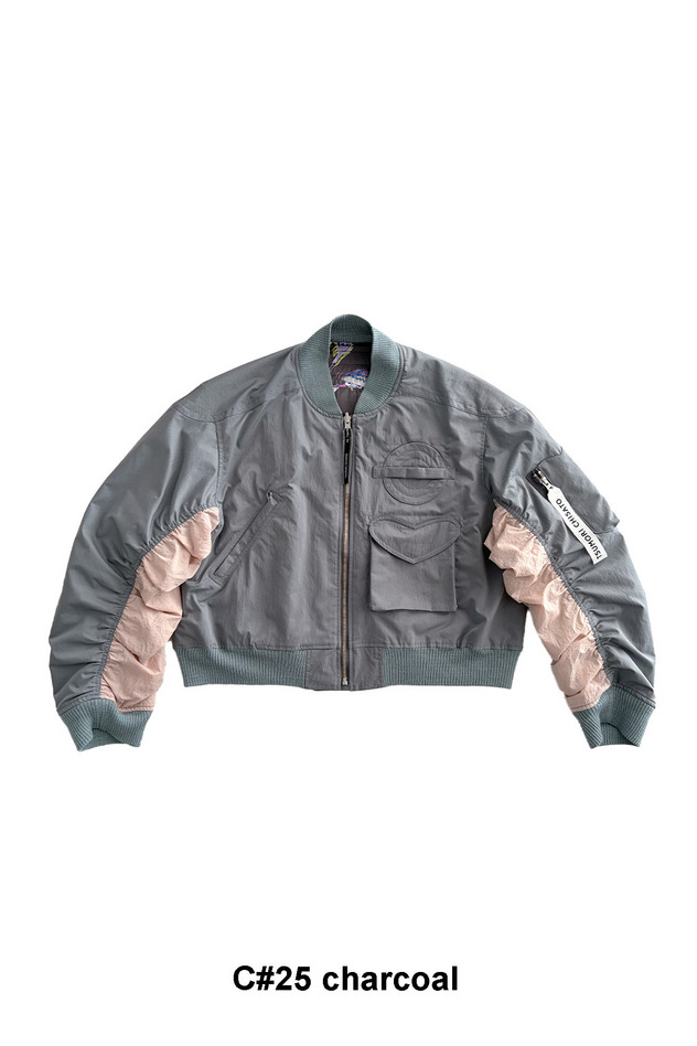 125.Space Walk Silk Blouson 詳細画像 cream 3