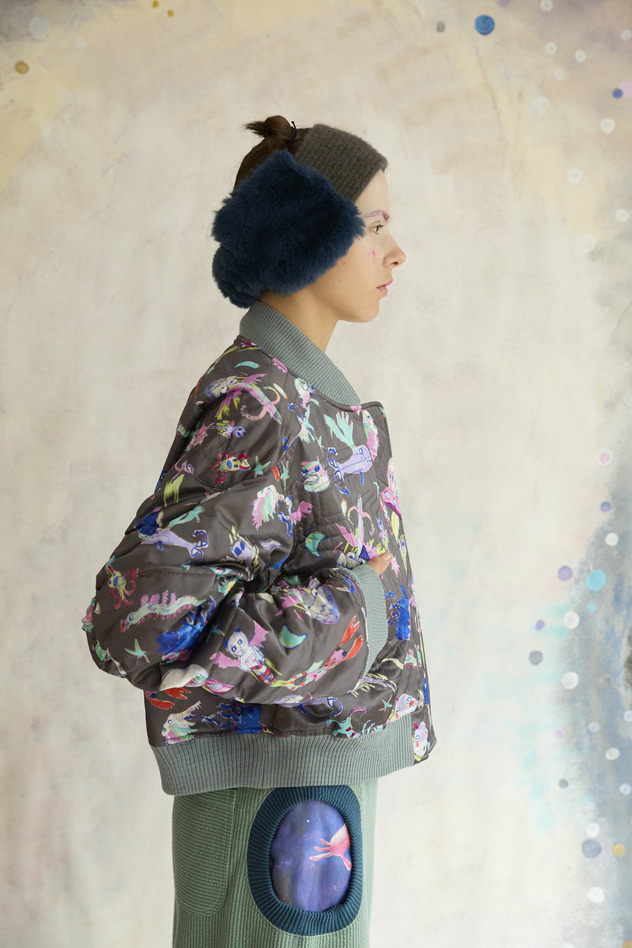 125.Space Walk Silk Blouson 詳細画像 cream 8