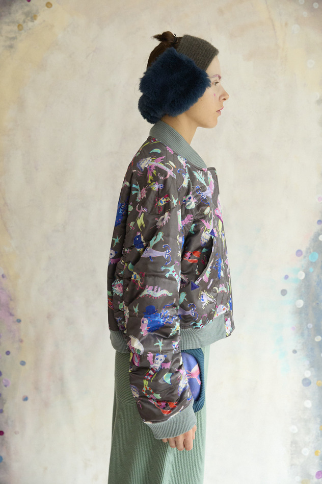 125.Space Walk Silk Blouson 詳細画像 cream 9