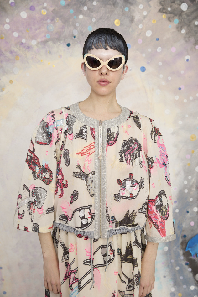 111.Space walk jq Blouson 詳細画像 cream 5