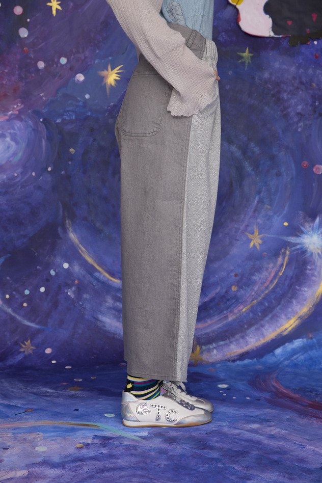 28.Denim & Lame Urake Pants 詳細画像 blue 11