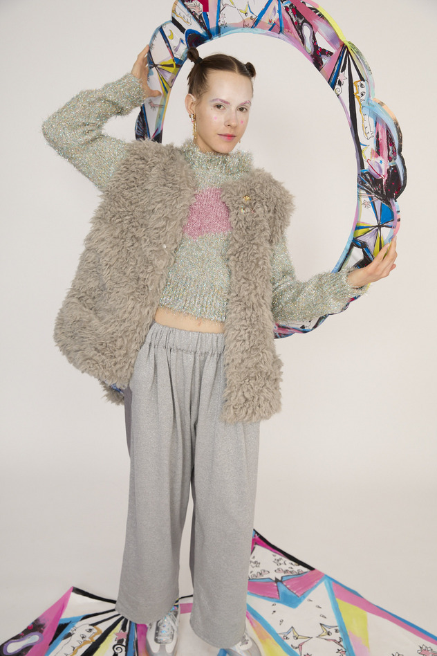 28.Denim & Lame Urake Pants 詳細画像 blue 15