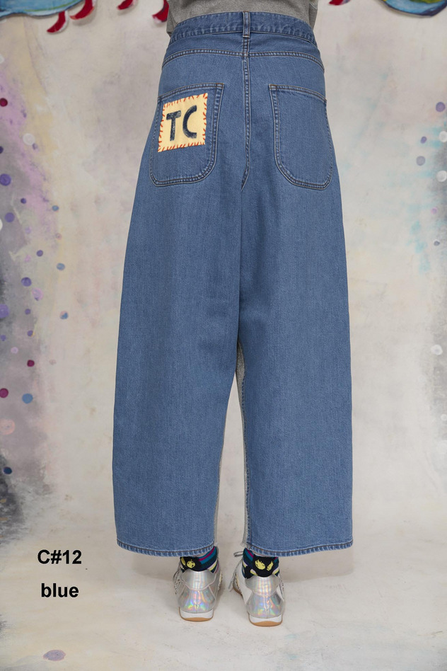 28.Denim & Lame Urake Pants 詳細画像 blue 3