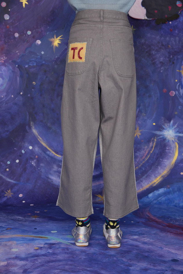 28.Denim & Lame Urake Pants 詳細画像 blue 9