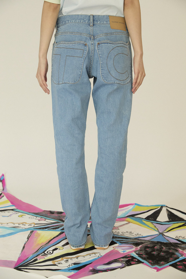 38.Painting Denim Pants 詳細画像 blue 4