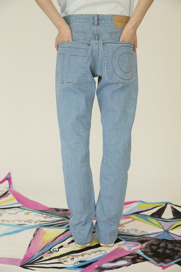 38.Painting Denim Pants 詳細画像 blue 5