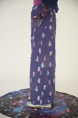 53.Cosmic cat ＆ swan JQ Pants 詳細画像