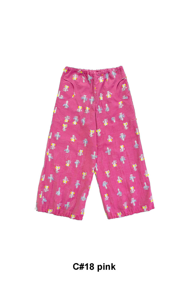 53.Cosmic cat ＆ swan JQ Pants 詳細画像 pink 1
