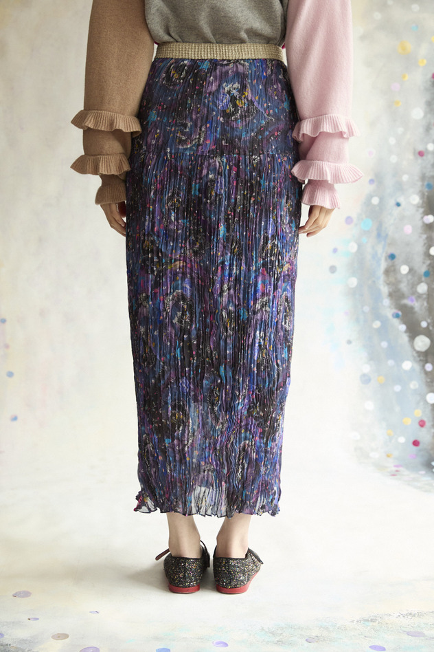 2.Andromeda & starry sky Skirt 詳細画像 navy 3