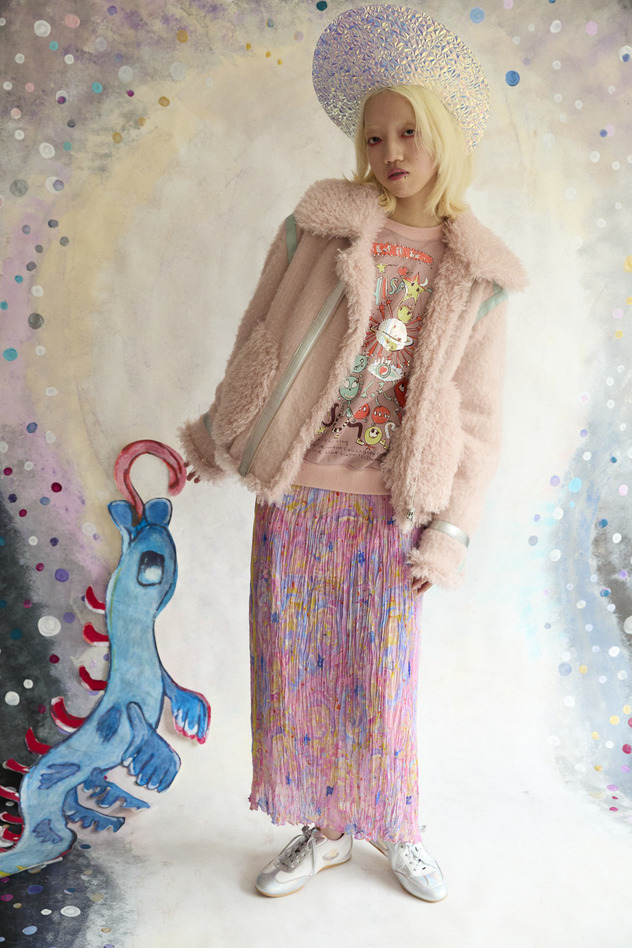 2.Andromeda & starry sky Skirt 詳細画像 navy 6