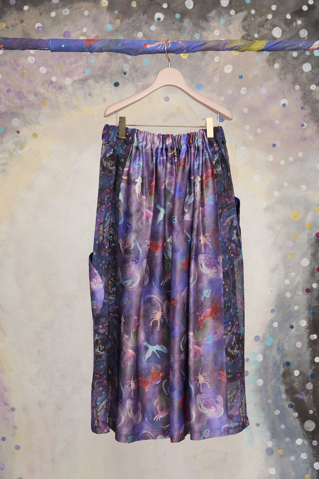 4.Andromeda & starry sky Skirt 詳細画像 navy 2
