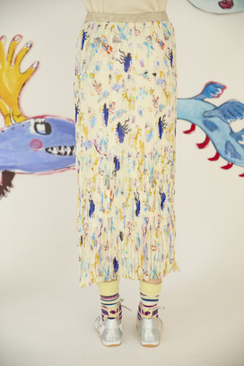 124.Space Walk Silk Skirt 詳細画像