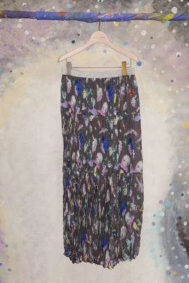 124.Space Walk Silk Skirt 詳細画像