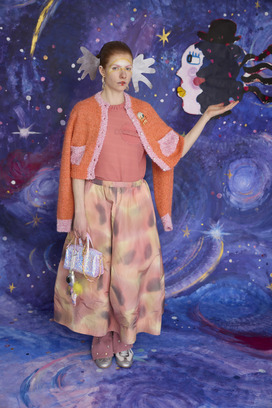 17.Melting colors print Skirt 詳細画像