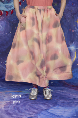 17.Melting colors print Skirt 詳細画像