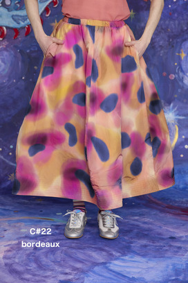 17.Melting colors print Skirt 詳細画像