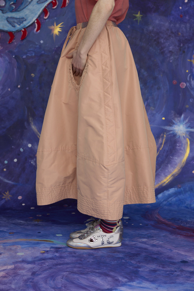 17.Melting colors print Skirt 詳細画像 pink 14