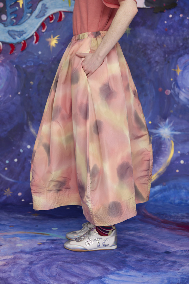 17.Melting colors print Skirt 詳細画像 pink 5