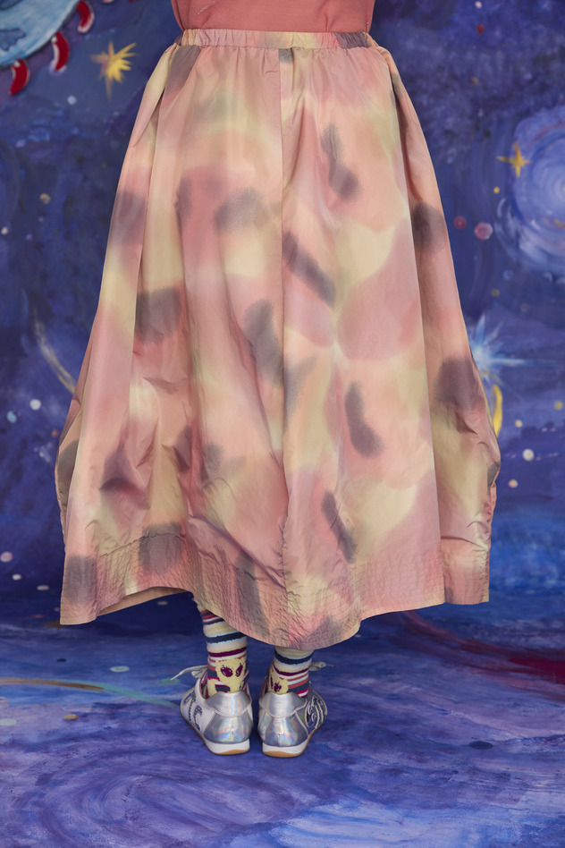 17.Melting colors print Skirt 詳細画像 pink 6